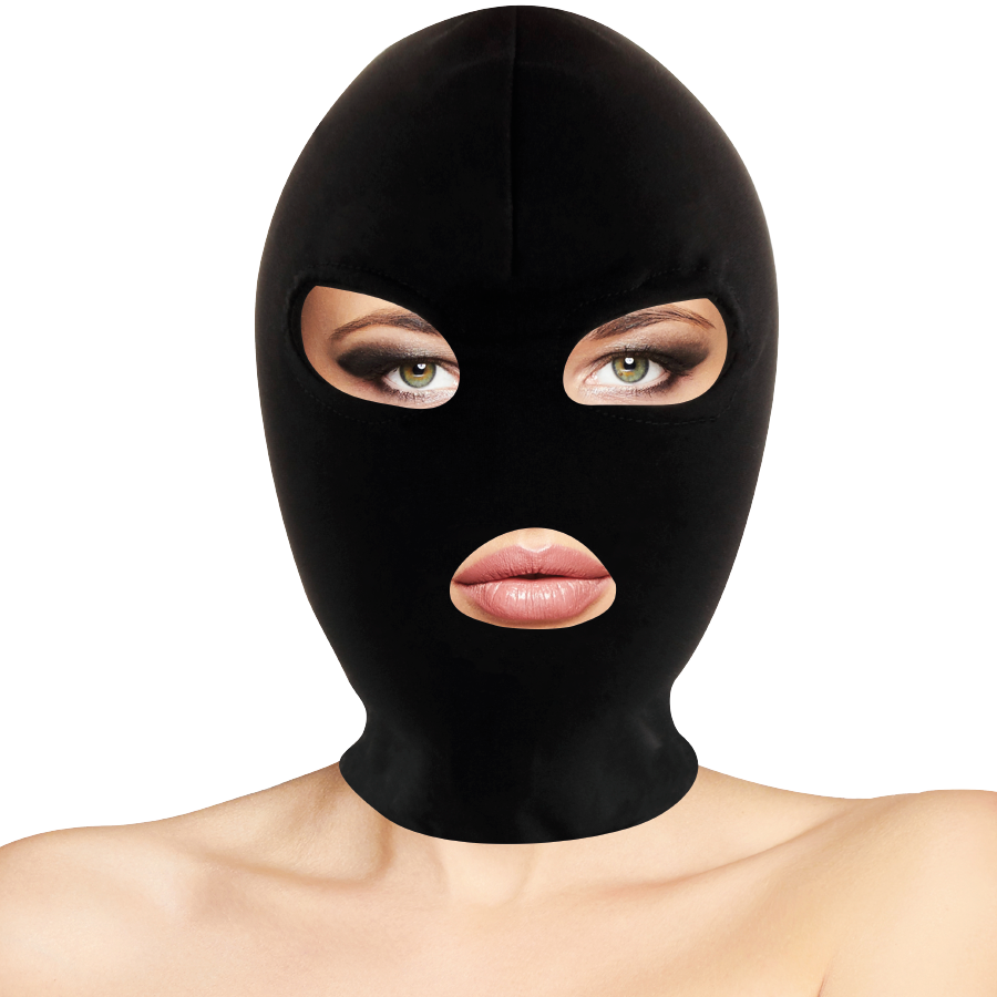 DARKNESS MASQUE DE SOUMISSION BDSM BOUCHE ET YEUX NOIR