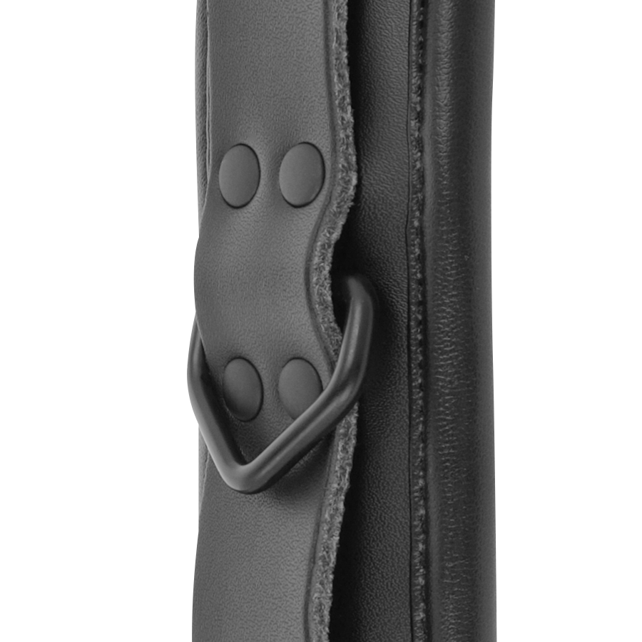 DARKNESS MENOTTES DE CHEVILLE AJUSTABLES CUIR NOIR