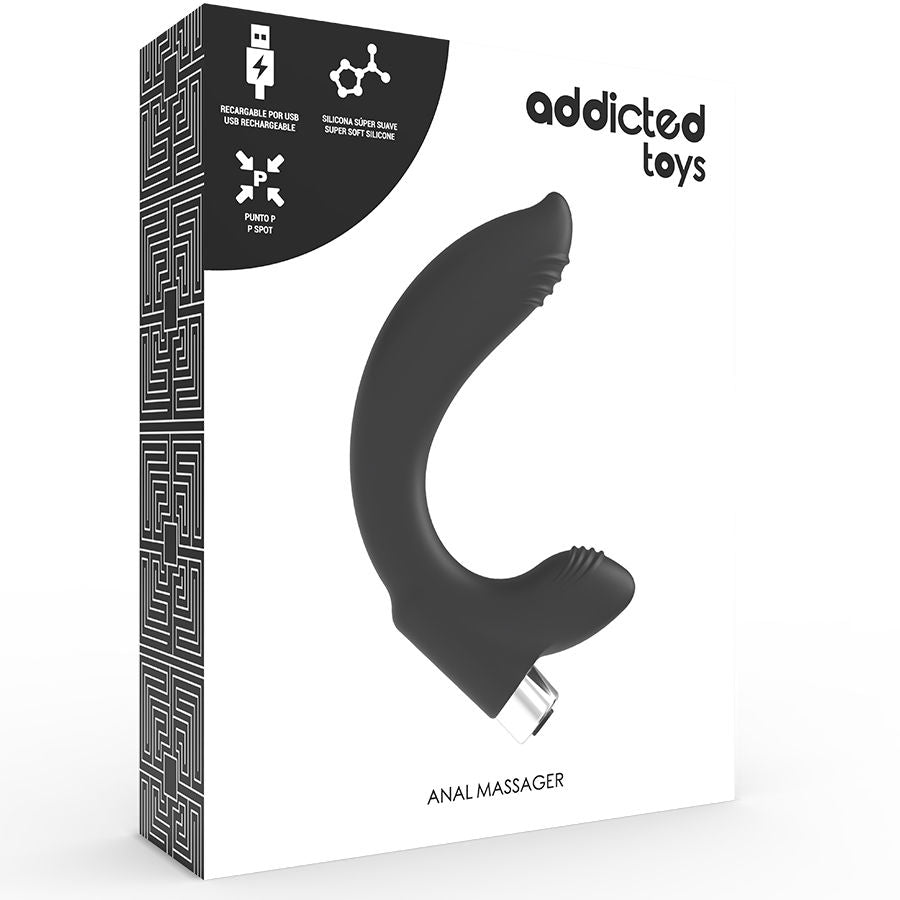 ADDICTED TOYS VIBRATEUR PROSTATIQUE RECHARGEABLE MODELE 7 NOIR