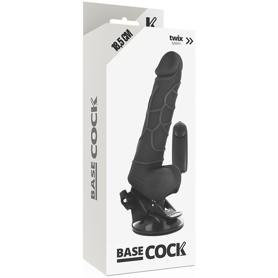 Realistischer vibrierender Dildo 18,5 cm mit Kabelbedienung