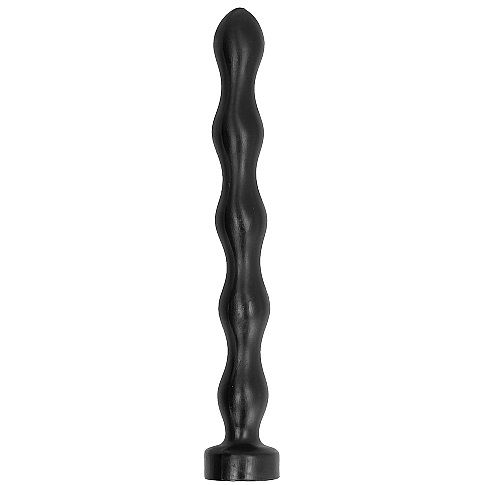 Chapelet anal 5 boules ondulées 41,5 cm — vue de profil