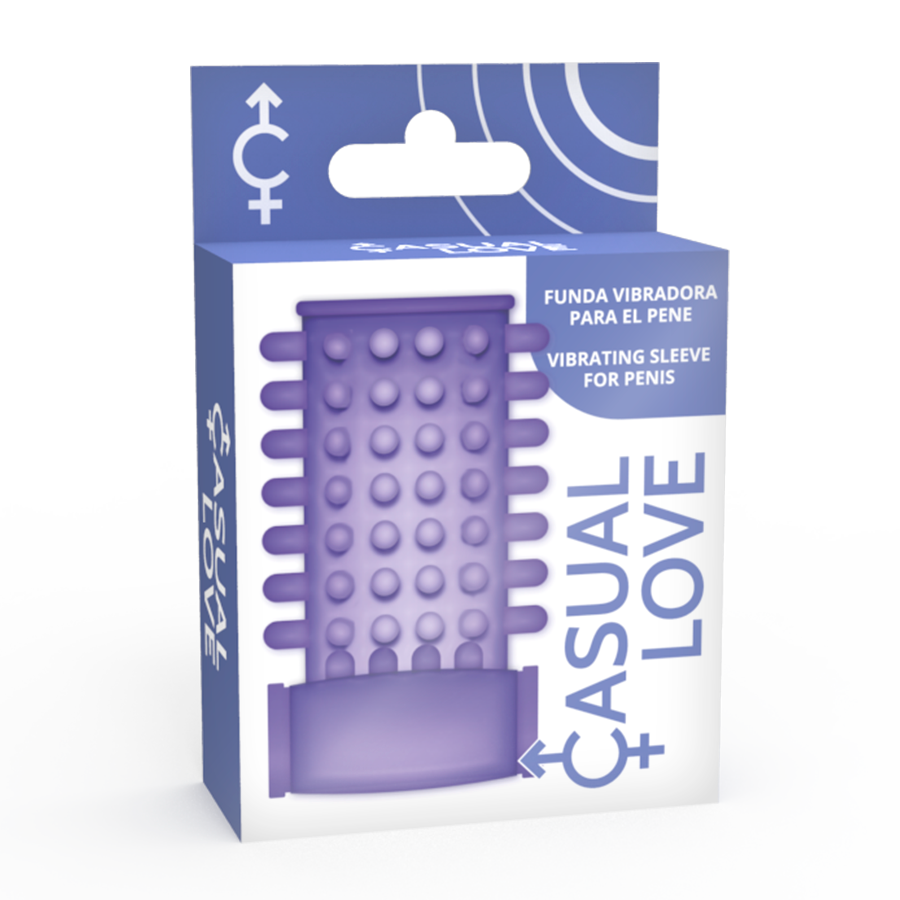 CASUAL LOVE COUVERCLE DE PENIS DE VIBRATEUR LILAS