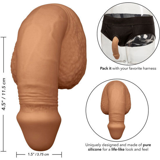 CALEXOTICS EMBALLAGE SILICONE PENIS 1275 CM CARAMEL