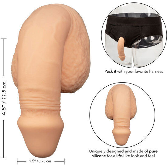 Packer souple silicone réaliste 12,75 cm — vue détaillée