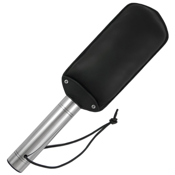 Paddle cuir avec manche acier et dragonne · Metal Hard · Paddles
