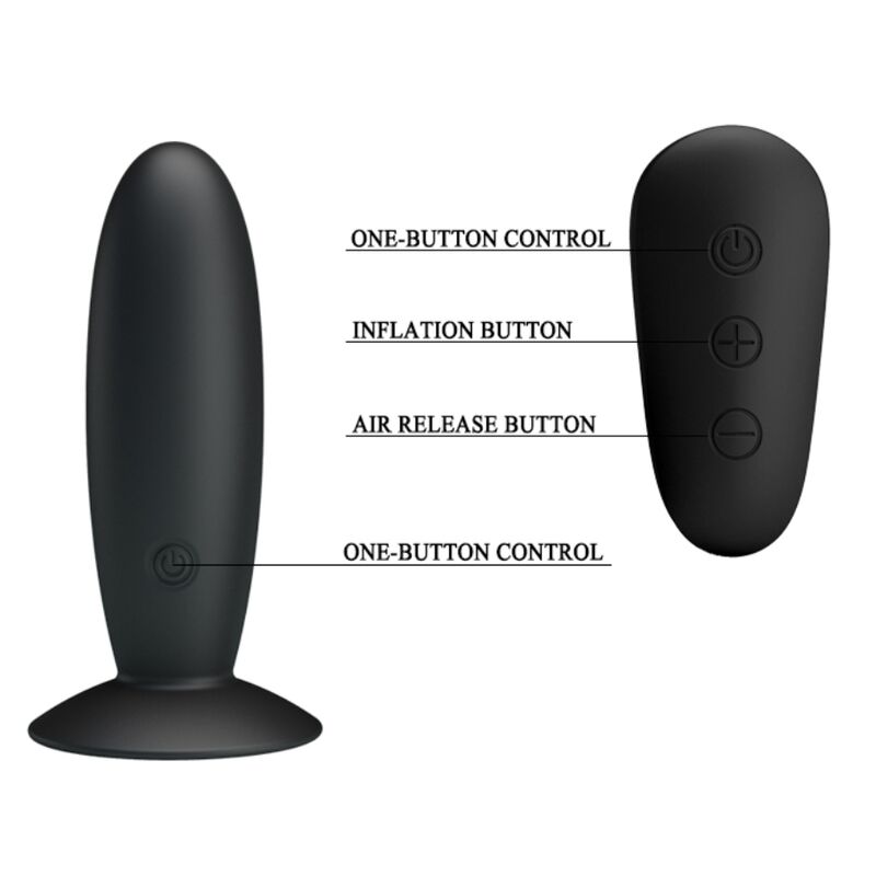 MR PLAY PLUG ANAL AVEC TELECOMMANDE VIBRATION NOIRE