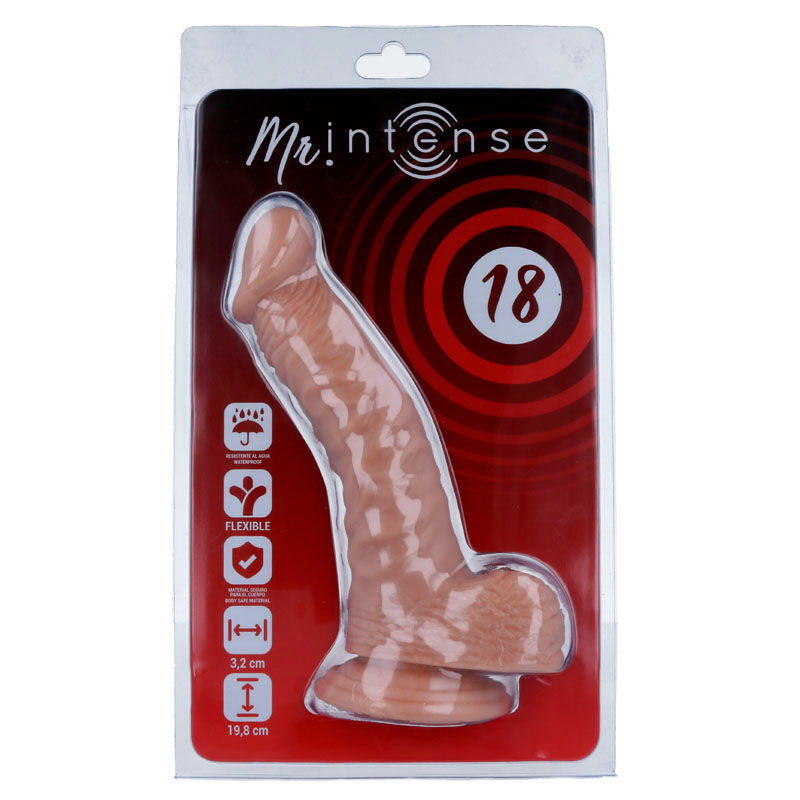 Realistic Dildo 19,8 cm × Ø 3,2 cm with Suction Cup — No.18