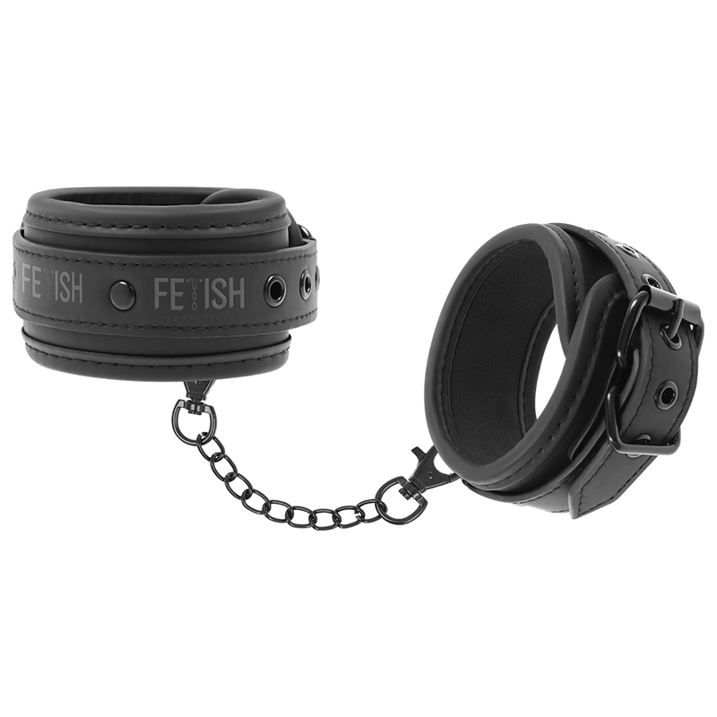 FETISH SUBMISSIVE CHEVILLES EN CUIR VEGETALIEN AVEC DOUBLURE EN NOPRENE