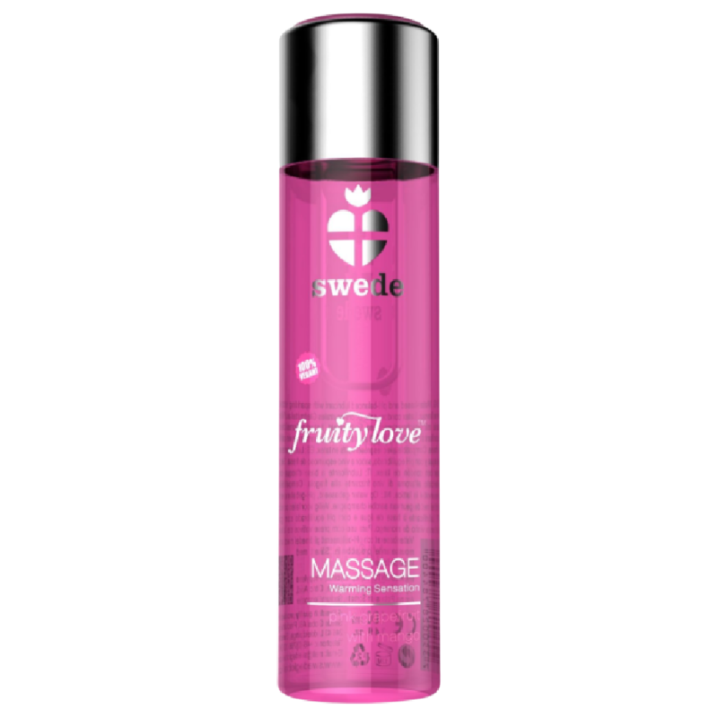 Huile de massage chauffante comestible pamplemousse mangue 120 ml — Swede Fruity Love