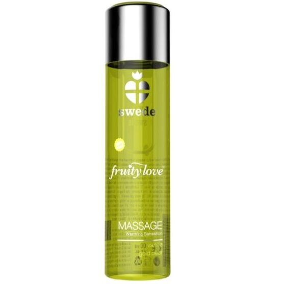 Edible warming massage oil vanilla and golden pear 60 ml — Fruity Love