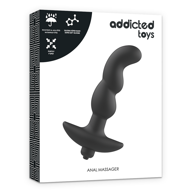 Masseur prostate 3 vibrant 11 cm — en situation