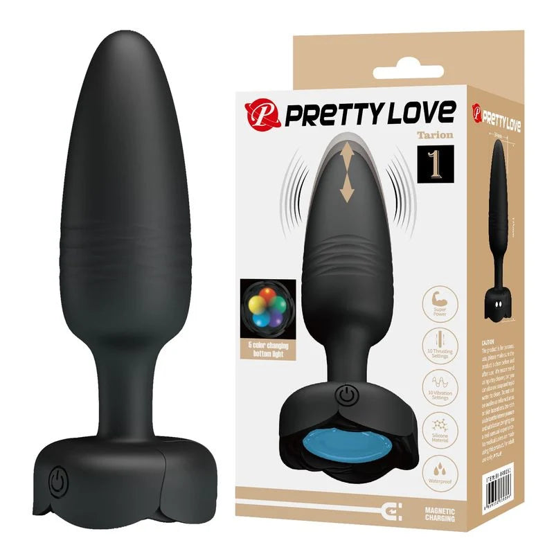 Plug anal vibrant et va-et-vient lumineux — Tarion Pretty Love
