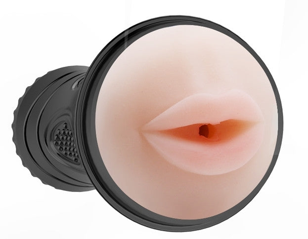Vibrierender realistischer Mund-Masturbator, 7 Modi