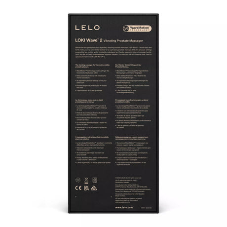 WaveMotion 12-Mode Prostate Massager Black — LELO Loki Wave 2