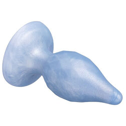 Plug Bijou Diamond Bleu Nacré 9 cm - Silicone Souple Ultra-Doux