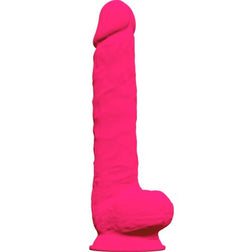 Gode Réaliste Géant Fuchsia Double Densité 38 cm — Model 1