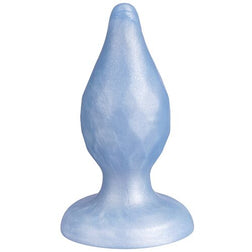 Plug Bijou Diamond Bleu Nacré 9 cm - Silicone Souple Ultra-Doux