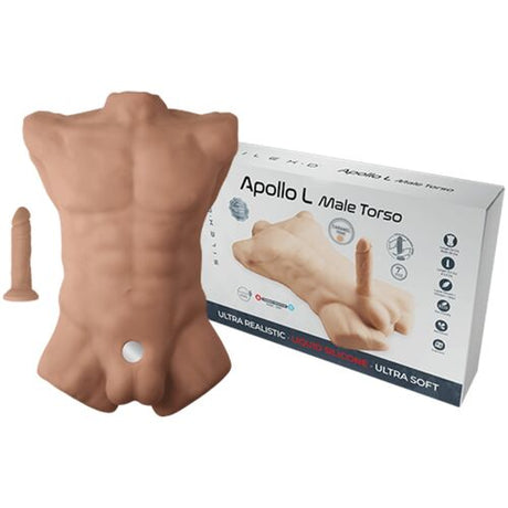 Torse Masculin Réaliste avec Cul et Queue - Apollo L Caramel