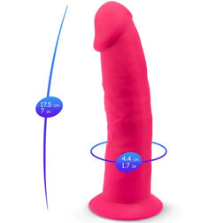 Gode Réaliste Fuchsia Double Densité 19 cm — Model 2