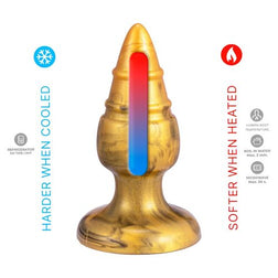 Plug Bijou Goldy Doré 9 cm - Silicone Souple Ultra-Doux