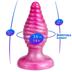 Plug Bijou Cherry Rose 9 cm - Silicone Souple Ultra-Doux