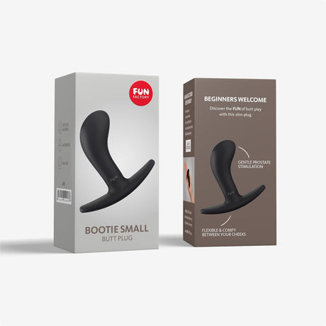 Ultra-Soft Curved Beginner Butt Plug — Bootie S Black