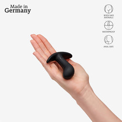 Plug anal courbé ultra-doux débutant — Bootie S noir