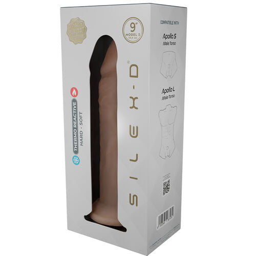 Gode réaliste caramel galbé 23 cm — Model 9