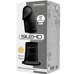 Gode Réaliste Noir Double Densité 23 cm — Model 2