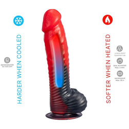 Gode fantaisie rouge et noir 20 cm — Devil