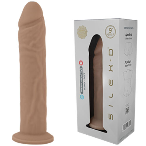 Gode réaliste caramel galbé 23 cm — Model 9
