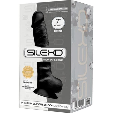 Gode Réaliste Noir Double Densité 17,5 cm — Model 1