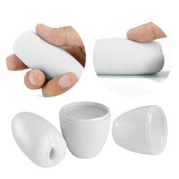 Œuf masturbateur extensible texture lisse blanc — Catherine