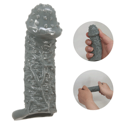 Gaine texturée picots et nervures gris