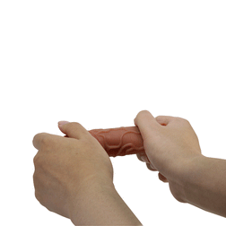 Gaine pénienne dual density 10 cm avec anneau testiculaire — Peirre