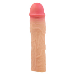 Realistische Hülle +7,6 cm, glatte Aderstruktur, hautfarben, 20,5 cm — Stevenson