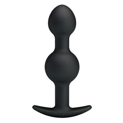 Chapelet anal silicone à billes lestées 10,3 cm