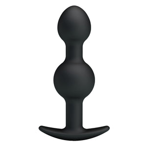Chapelet anal silicone avec billes lestées 10 cm