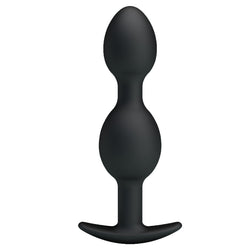 Chapelet anal silicone 12,5 cm avec poignée - Silicone Anal Balls
