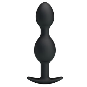 Silikon-Analkette 12,5 cm mit Griff — Silicone Anal Balls