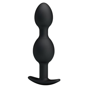 Silikon-Analkette 12,5 cm mit Griff — Silicone Anal Balls