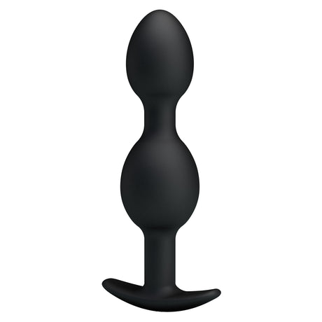 Silikon-Analkette 12,5 cm mit Griff — Silicone Anal Balls