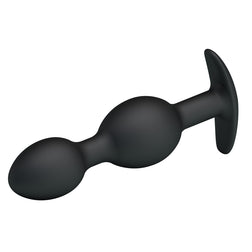 Chapelet anal silicone 12,5 cm avec poignée - Silicone Anal Balls