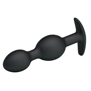 Silikon-Analkette 12,5 cm mit Griff — Silicone Anal Balls