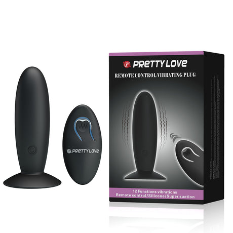Quiet USB-Rechargeable 12-Mode Vibrating Butt Plug