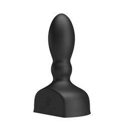 Plug anal gonflable vibrant télécommandé 12 cm