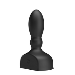 Plug anal gonflable vibrant télécommandé 12 cm