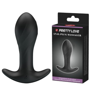 Vibrierender Silikon-Analplug 12 Modi 10,5 cm – Party Up