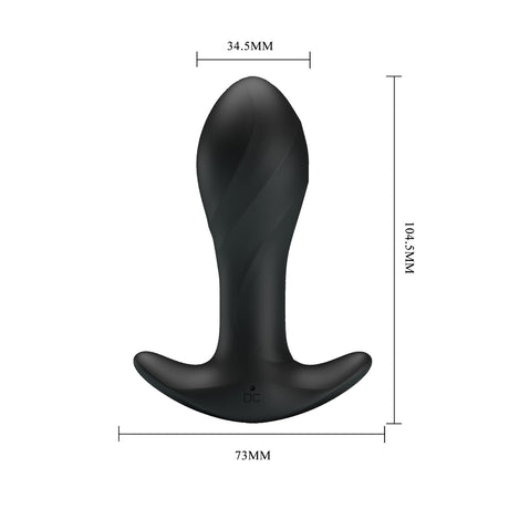 Vibrierender Silikon-Analplug 12 Modi 10,5 cm – Party Up