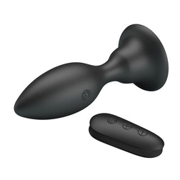 Plug vibrant gonflable silicone 10,8 cm avec télécommande